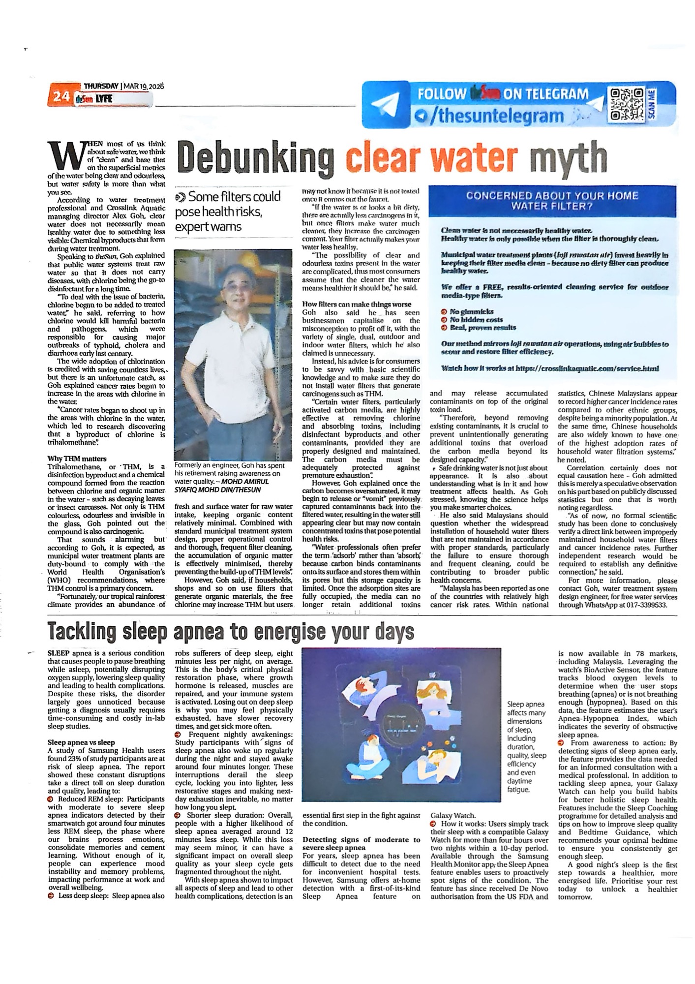 Debunking Clear Water Myth - The Sun